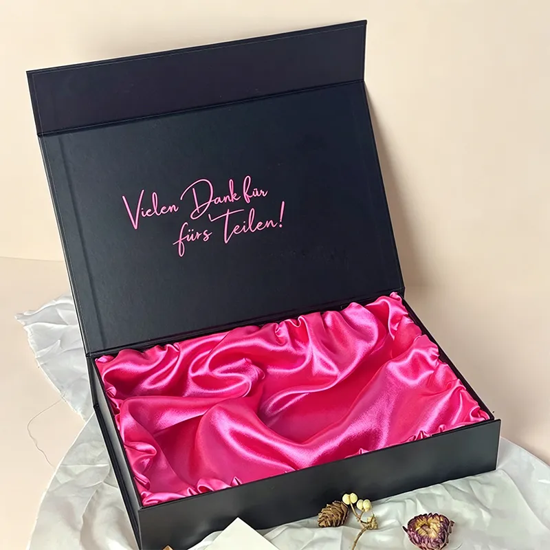 Custom Satin Inner Magnetic Gift Box Manufacturer - Luxury Wig and Cosmetic Packaging